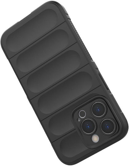 Hurtel Magic Shield Umschlag Rückseite Silikon Schwarz (iPhone 13 Pro Max)