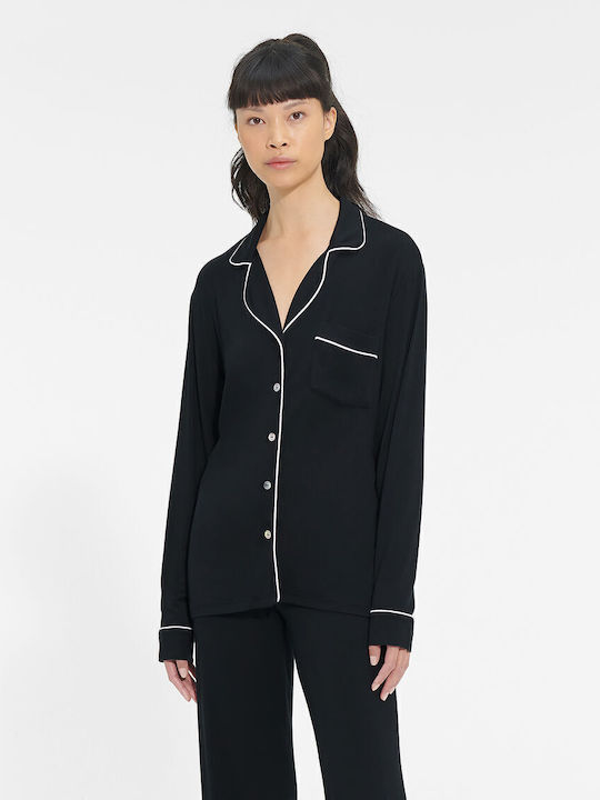UGG Winter Damen Pyjama-Set Schwarz Lenon