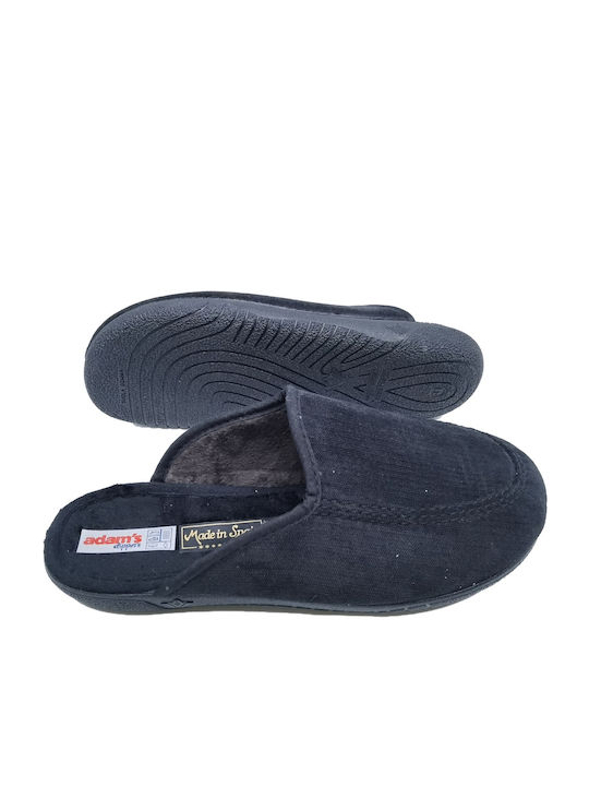 Adam's Shoes - Men's Slipper Black