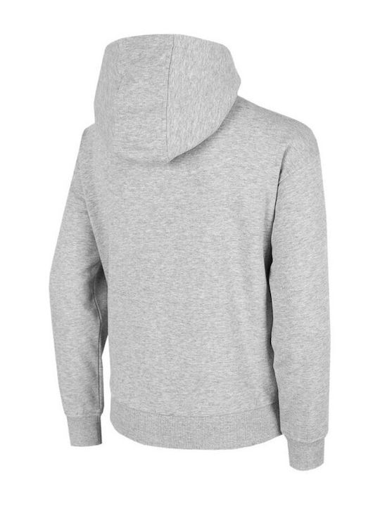 4F Kinder Sweatshirt mit Kapuze und Taschen Gray