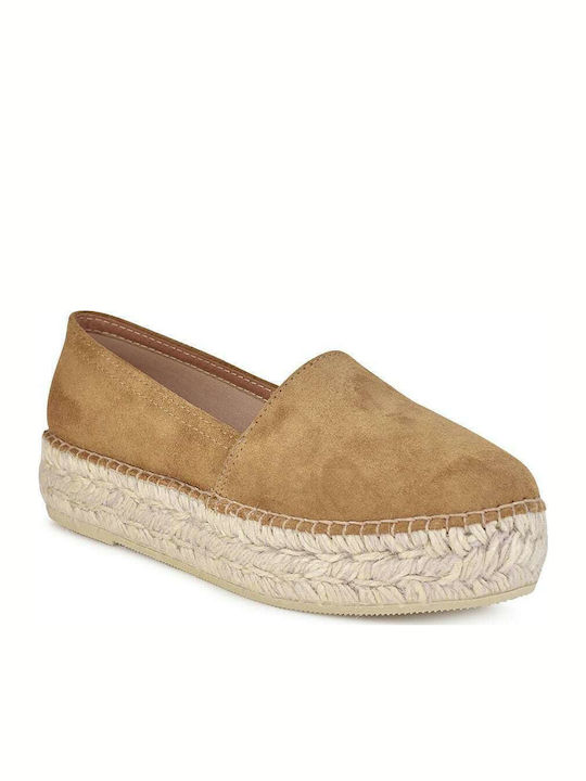 Viguera 1223 Women's Suede Espadrilles Tabac Brown