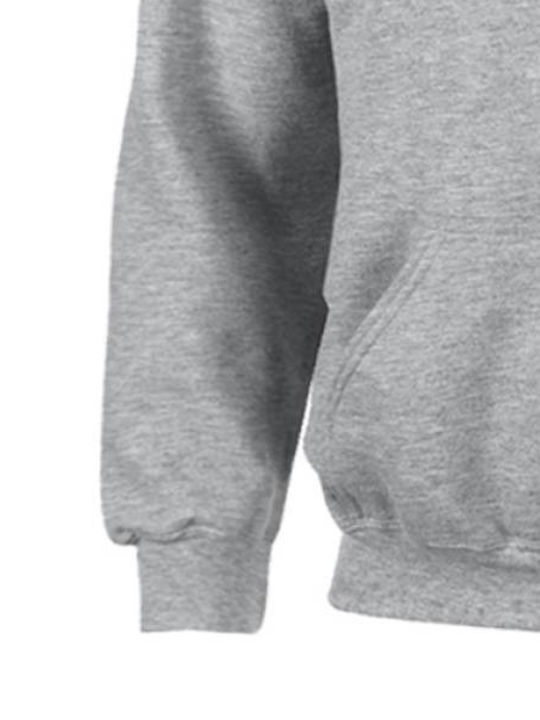 Kinder-Sweatshirt mit Kapuze und Taschen Gray Classic Super Mario