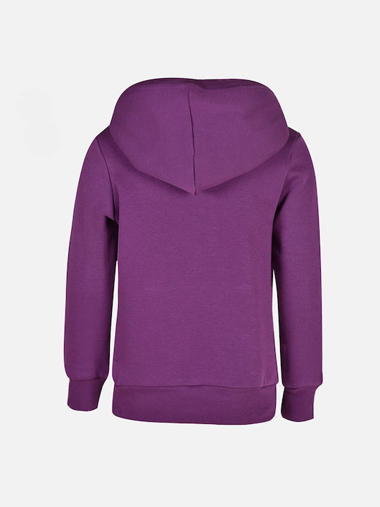 Kids Sweatshirt with Hood and Pockets Purple