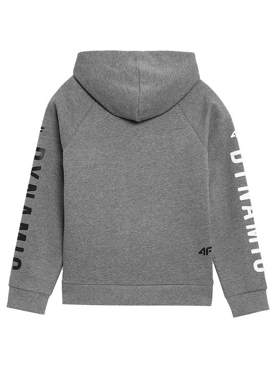 4F Kids Sweatshirt with Hood Gray