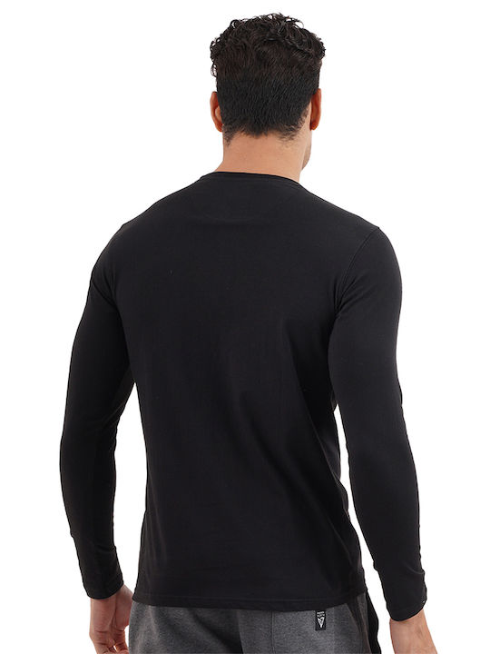 Magnetic North Herren Langarmshirt Schwarz