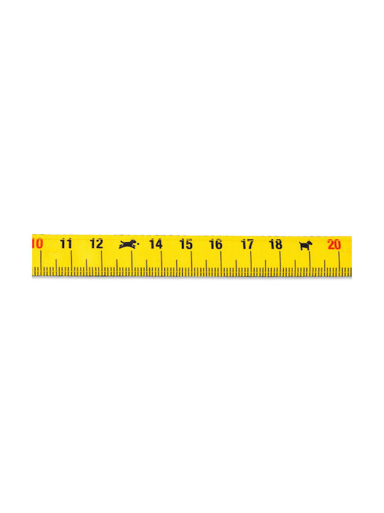 Max & Molly Нагръдник за куче Ruler Жълт X-Small 1мм x 32-40см MM0060