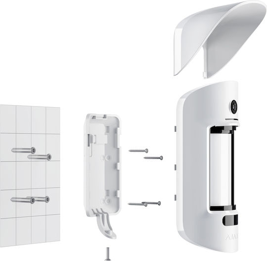Ajax Systems MotionCam Outdoor (PhOD) PET Ασύρματος Αισθητήρας Κίνησης Υπερύθρων 105° Εμβέλειας 15m με Antimasking