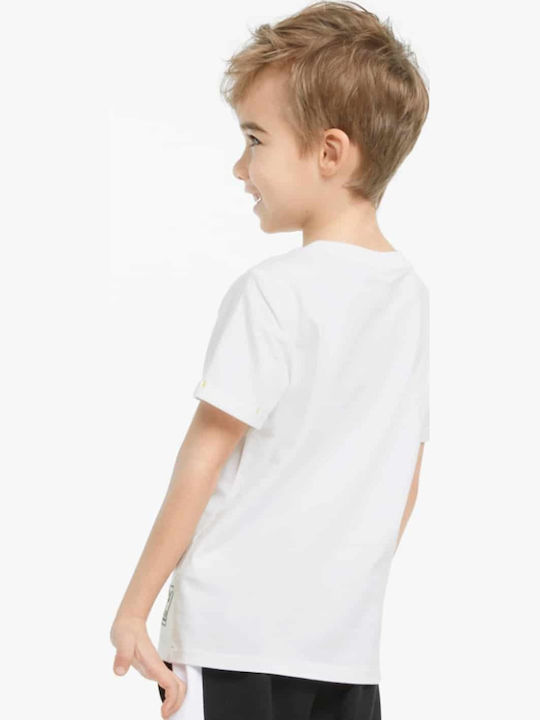 Kinder-T-Shirt Weiß Smiley World