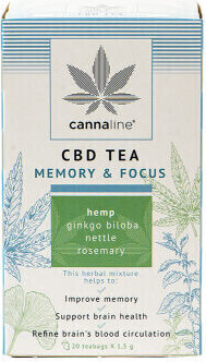 Cannaline Cbd Tea Memory & Focus 20τμχ