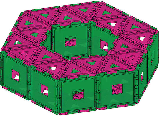 Gigo Παιχνίδι Κατασκευών Πλαστικό Geometric Creative Kit για Παιδιά 4+ Ετών