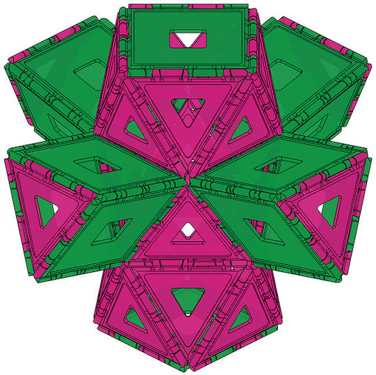 Gigo Παιχνίδι Κατασκευών Πλαστικό Geometric Creative Kit για Παιδιά 4+ Ετών