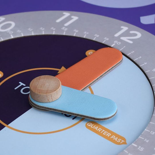 Mieredu Μαθαινω την Ώρα Educational Time Learning Game made of Wood for 3+ years Years Old