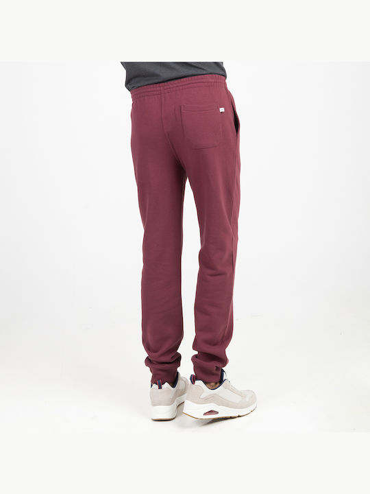Russell Athletic Men's Sweatpants with Rubber Burgundy