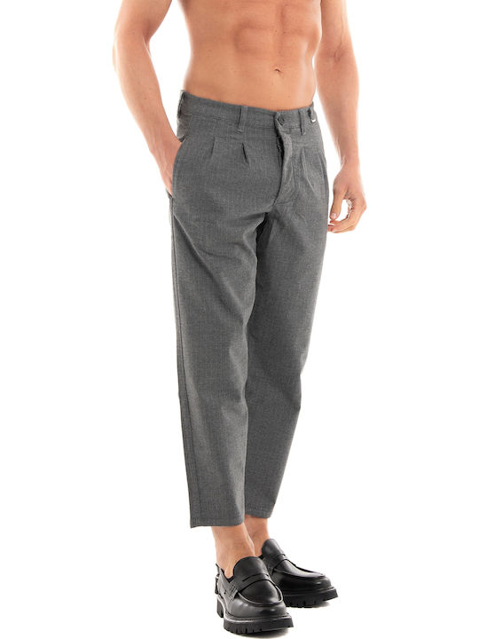 Firenze Pal Trousers Elastic Grey Stripe