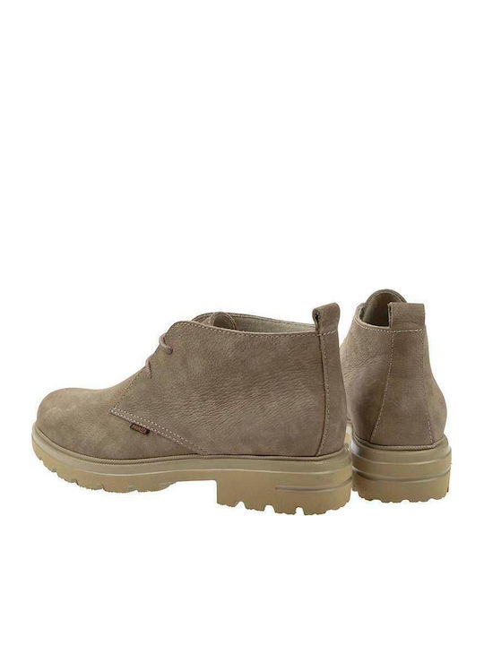 Leather Women's Oxford Boots Pouro