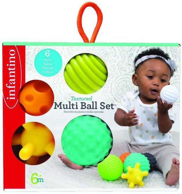 Infantino Топка Textured Multi Ball Set за 6++ Месеца