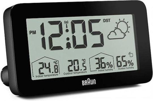 Braun BC 13 Digital Tabletop Clock with Alarm Black BC13BP