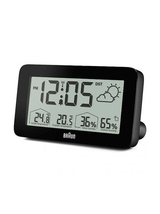 Braun BC 13 Digital Tabletop Clock with Alarm Black BC13BP