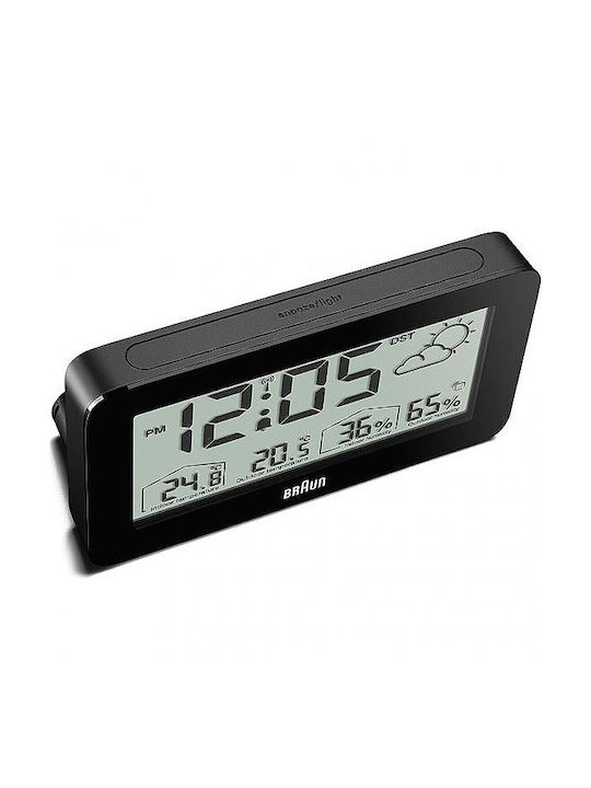 Braun BC 13 Επιτραπέζιο Ψηφιακό Ρολόι με Ξυπνητήρι & Ραδιόφωνο Μαύρο BC13BP-DCF