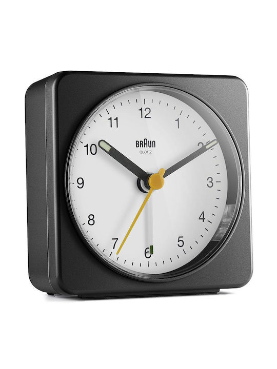 Braun Tabletop Clock with Indicators with Alarm Clock Black BC03BW