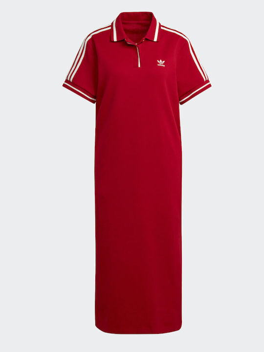 Thebe Magugu Summer Midi Athletic Dress Short Sleeve Power Red