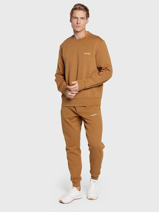 Jogginghose mit Gummizug Braun