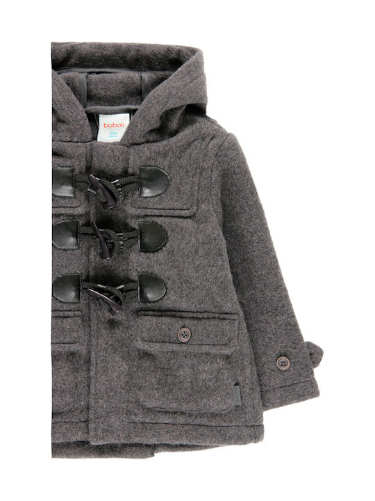 Kids' Coat Montgomery Long with Hood Gray