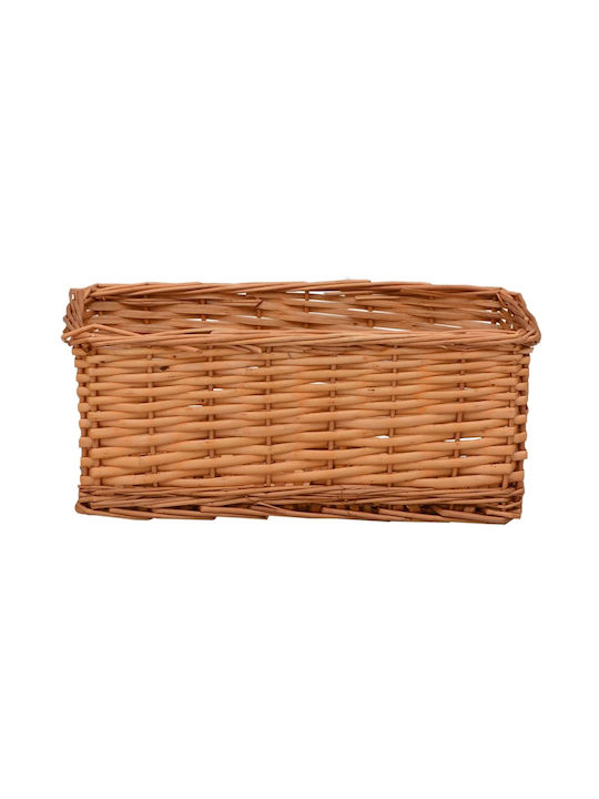 vidaXL Set of Decorative Baskets Straw Brown 4pcs