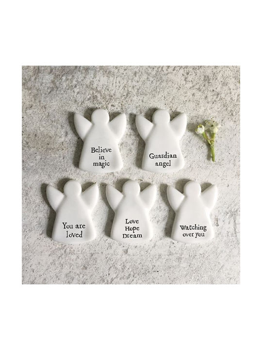 Synchronia Decorative Statuette made of Porcelain Guardian Angel 3cm 1pcs
