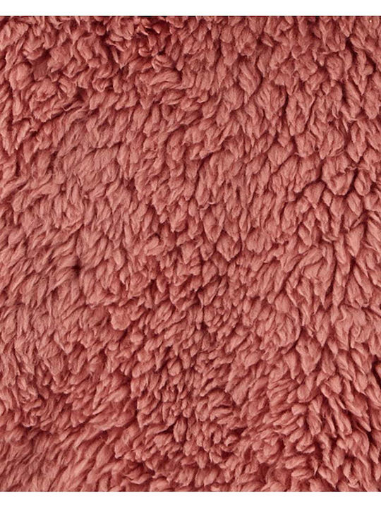 Kinderstrickjacke Pelz mit Kapuze Rosa