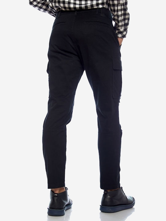 Brokers Jeans Men's Trousers Cargo Elastic Black