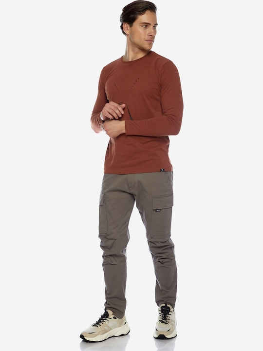Hose Cargo Elastisch Gray