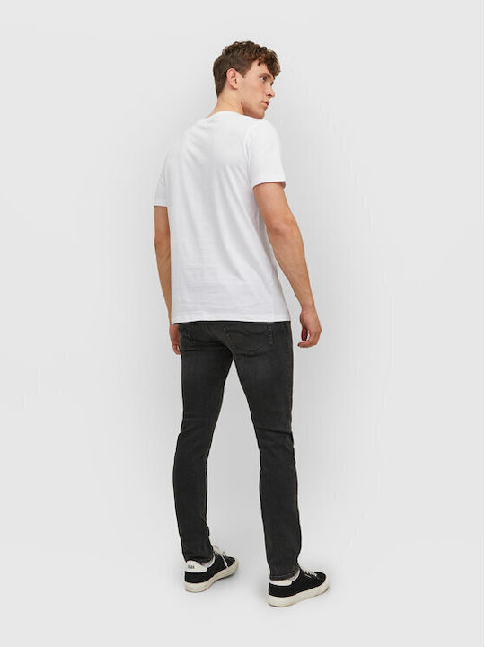 Jack & Jones Elfen T-shirt Bărbătesc cu Mânecă Scurtă Alb