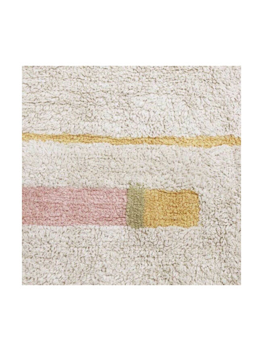 Lorena Canals Lanes Vintage Παιδικό Χαλί Βαμβακερό Εκρού 90x130cm
