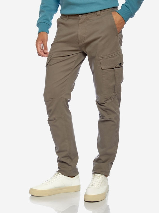Trousers Cargo Elastic in Regular Fit Gray