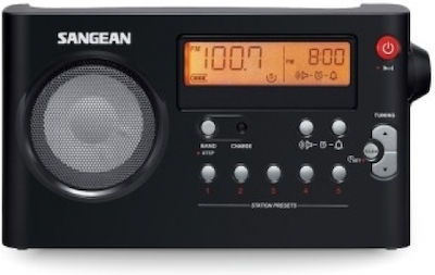 Sangean PR-D7 Tabletop Radio with Bluetooth Black