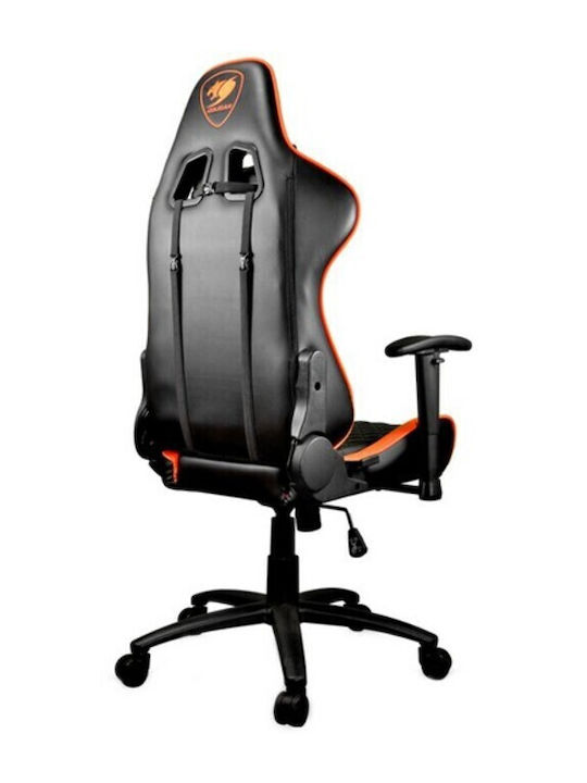 Cougar Armor One Καρέκλα Gaming Δερματίνης με Ρυθμιζόμενα Μπράτσα Πορτοκαλί