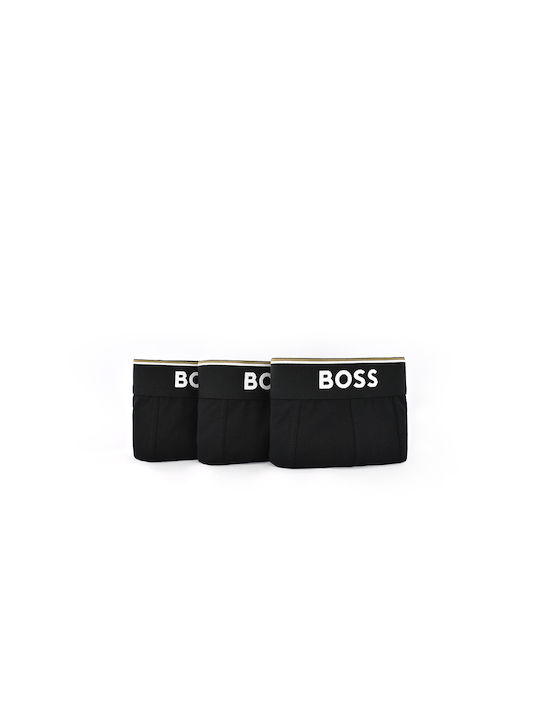 Men's Boxers Black with Patterns 3Pack