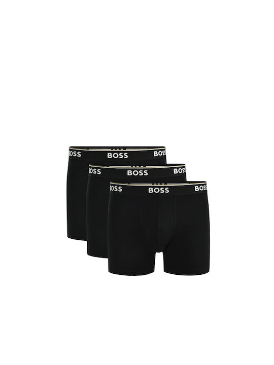 Men's Boxers Black with Patterns 3Pack