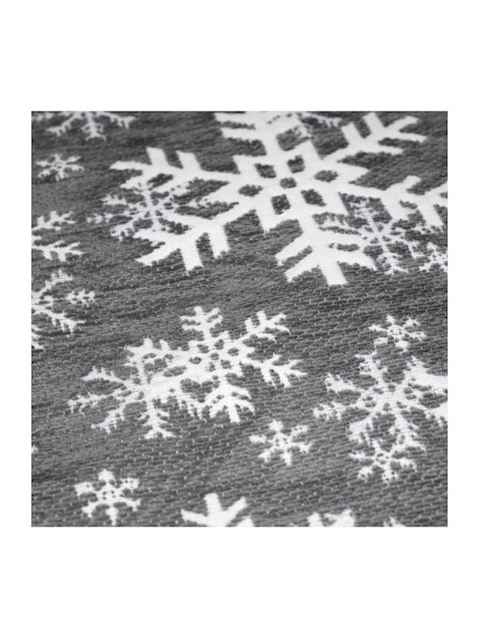 Dimeco Chenille Ornament de Crăciun Față de masă Material textil Gri M180xL135cm 1buc