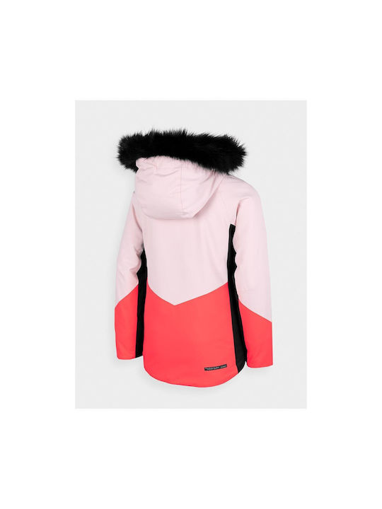 4F Kids Sports Jacket short Hooded Pink