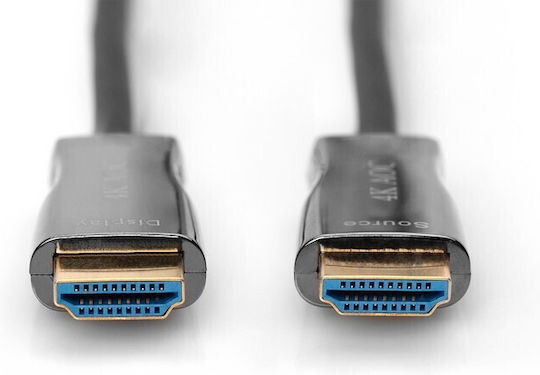 Digitus HDMI 2.0 Premium High Speed 4K 60Hz HDR Кабел HDMI Мъжки - HDMI Мъжки 10м Черен