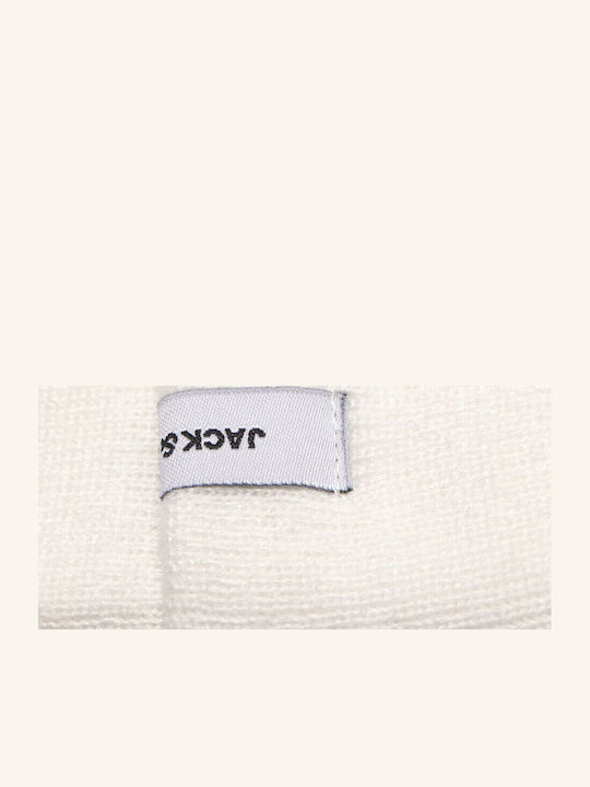 Beanie Ανδρικός Σκούφος σε Λευκό χρώμα