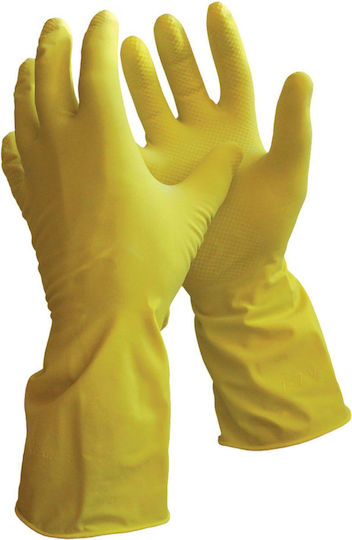 Ergo Cleaning Gloves Plastic Large Yellow