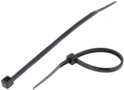 Pack of 100pcs Black Plastic Cable Ties 80x2.5mm