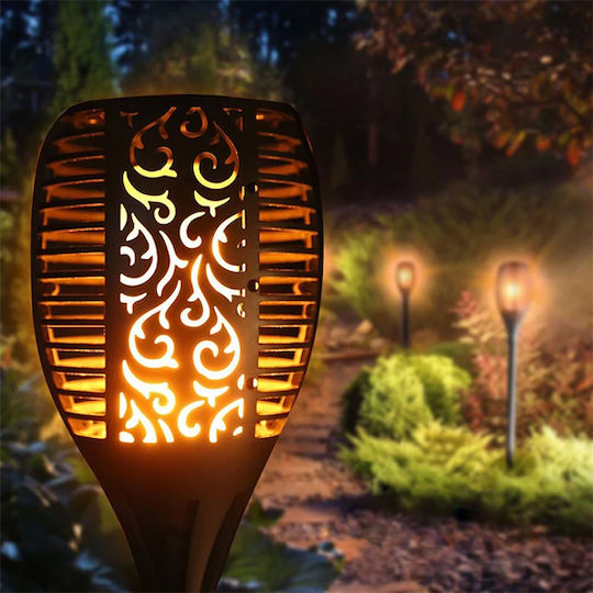 Spiked Solar Light Torch 0.88W with Warm White Light IP65
