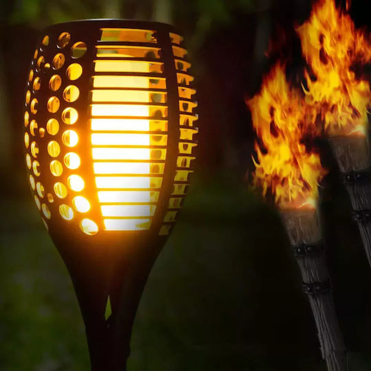 Spiked Solar Light Torch 0.88W with Warm White Light IP65