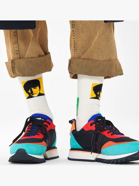Happy Socks Beatles Silhouettes Men's Patterned Socks Beige