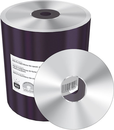 MediaRange Recordable DVD+R 16x 4.7GB Cake Box 100pcs