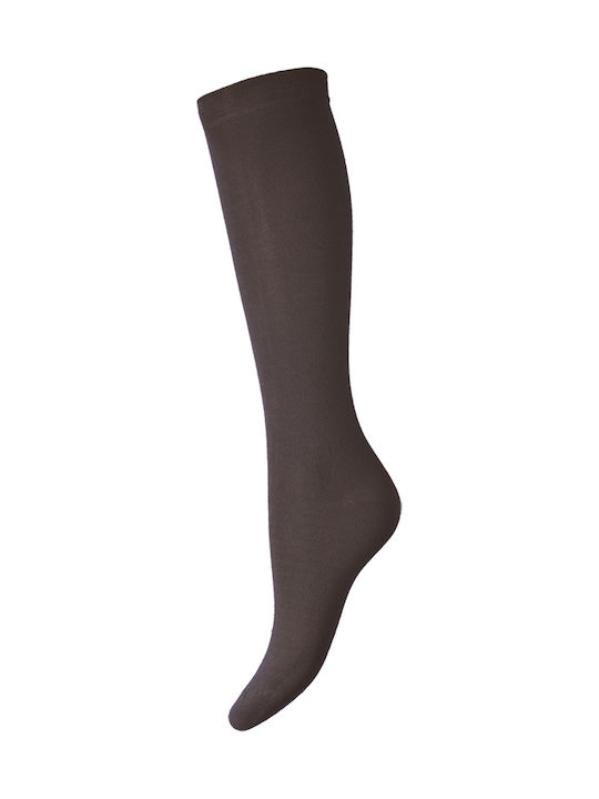 Walk Women's Solid Color Socks Brown